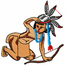 Cowboy And Hunter Embroidery Design 3